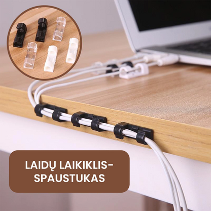 Laidų laikikliai-spaustukai